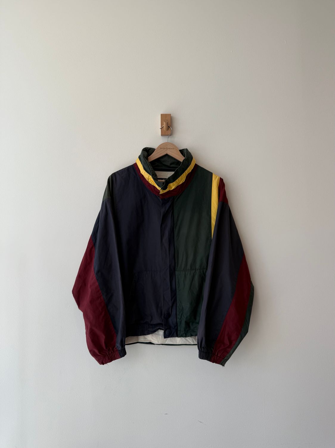 1A6 - Nautica Vertical Striped Paneled Jkt 90s 
