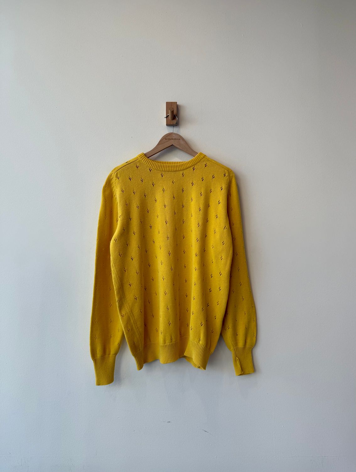 1A6 - Yellow Knit Sweater 90s 