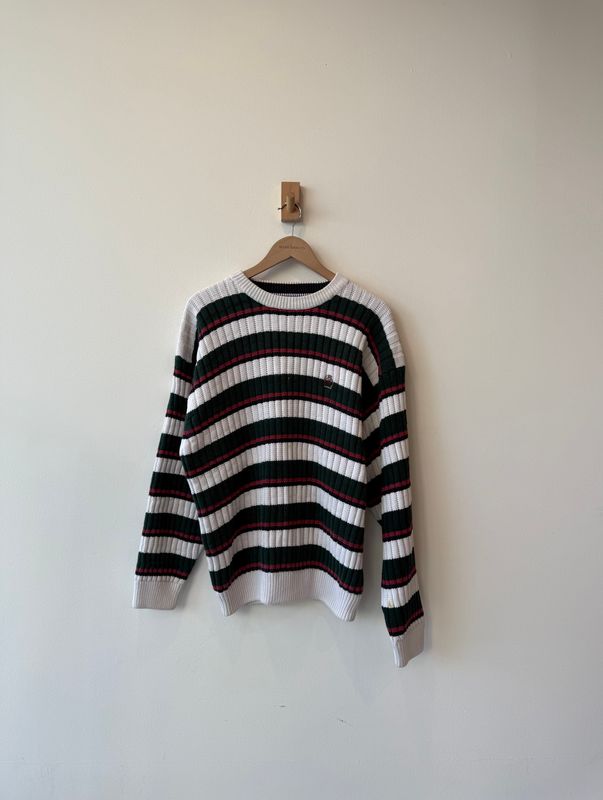 1A6 - Tommy Hilfiger Heavy Knit Striped Sweater 00s
