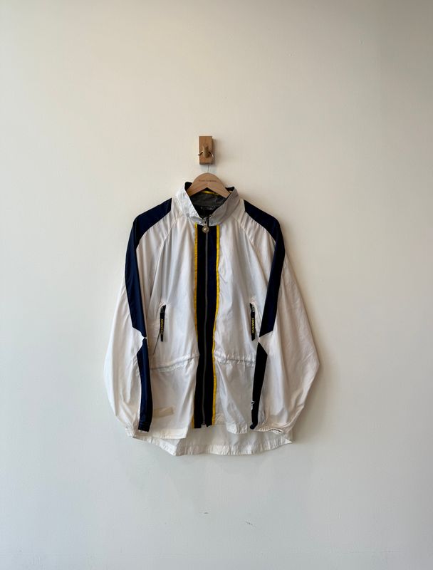 1A6 - Higher State Vertical Striped Cotton Rugby Shirt 90s