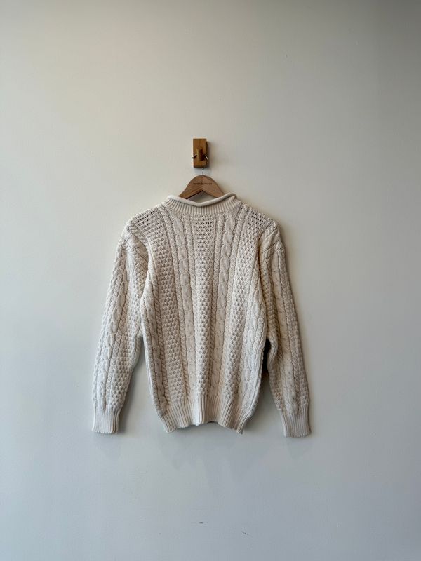 1A6 - Wte Cable Knit Sweater 90s