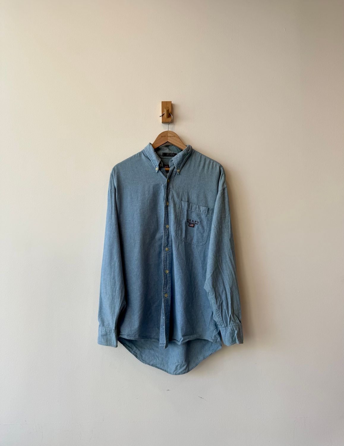 1A6 - Chaps Ralph Lauren Embroidered Pocket Button Shirt 00s 