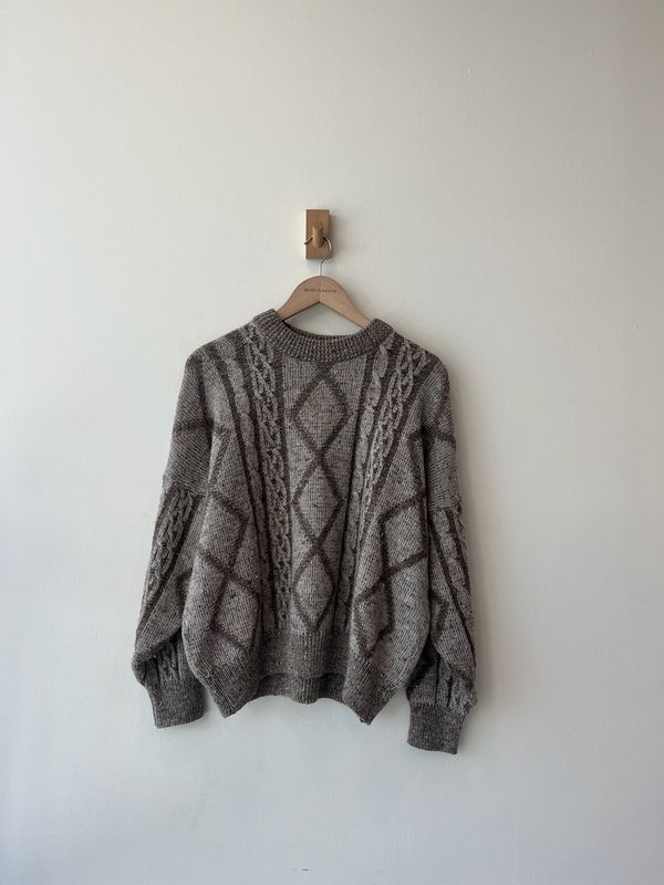 1A6 - Marks and Spencer Wool Blend Cable Knit Sweater 90s