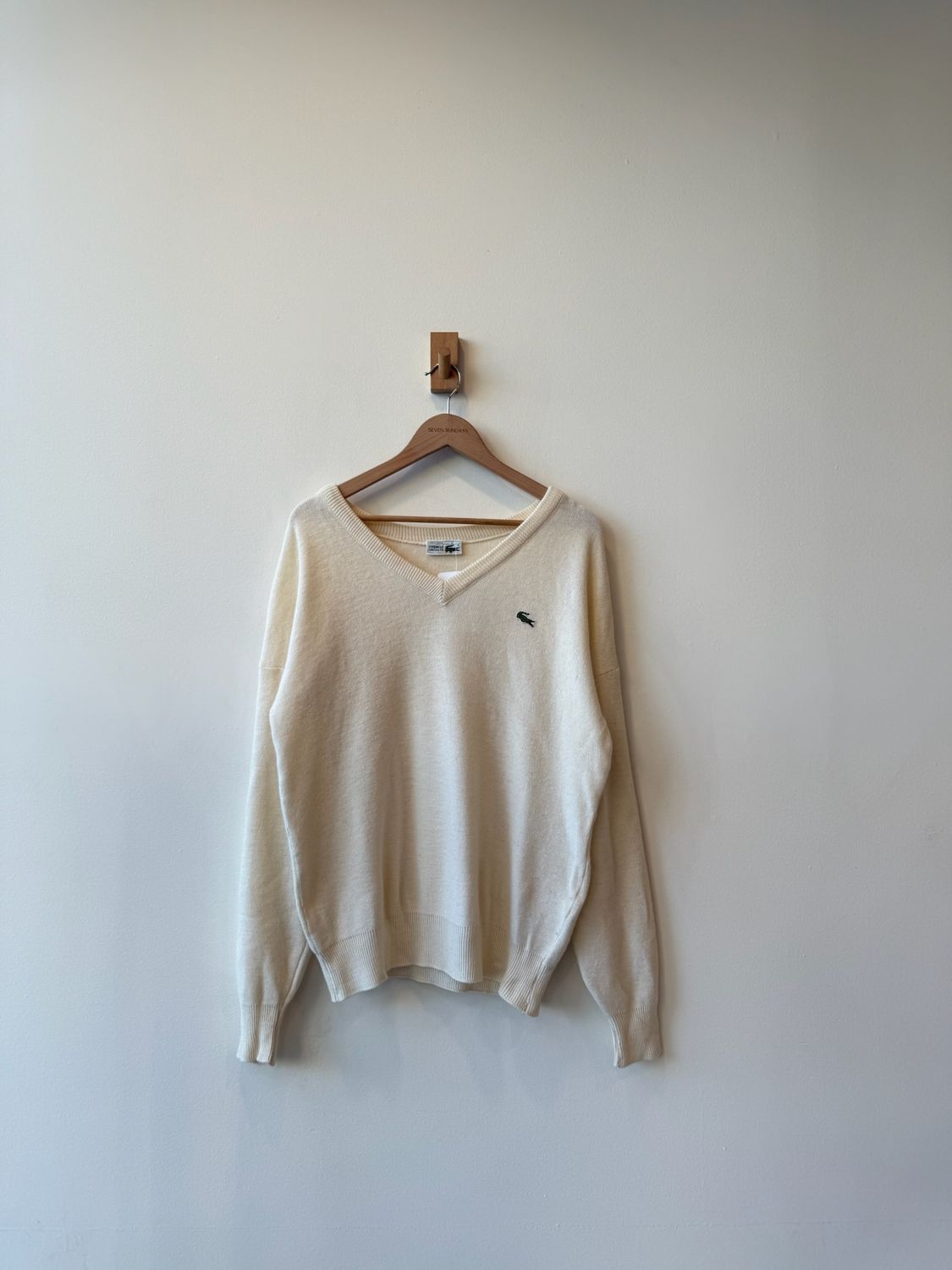 1A6 - Lacoste Made in France Wool Knit Sweater 90s