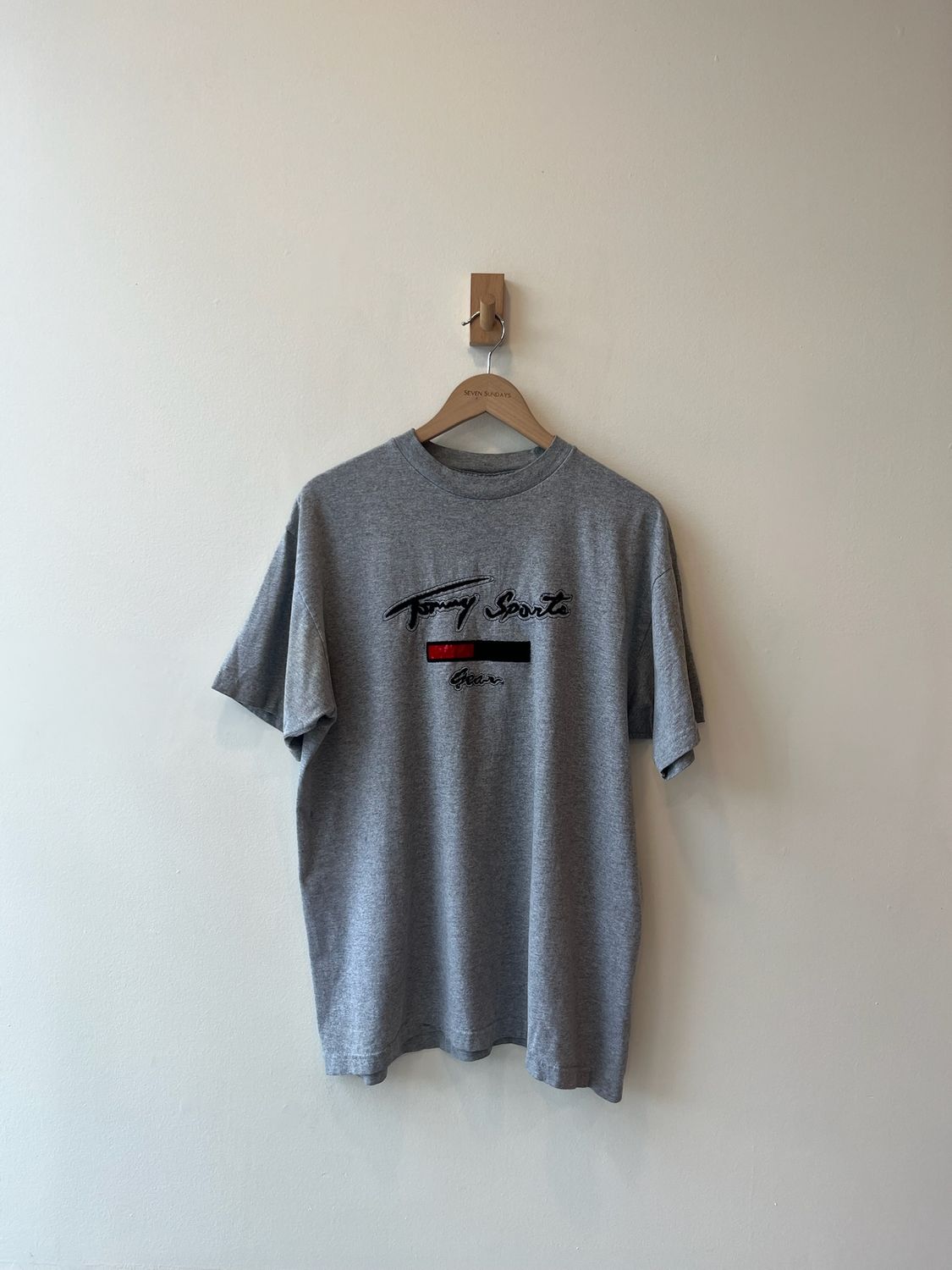 1A6 - Tommy Sports Gear Tee Grey 90s Bootleg