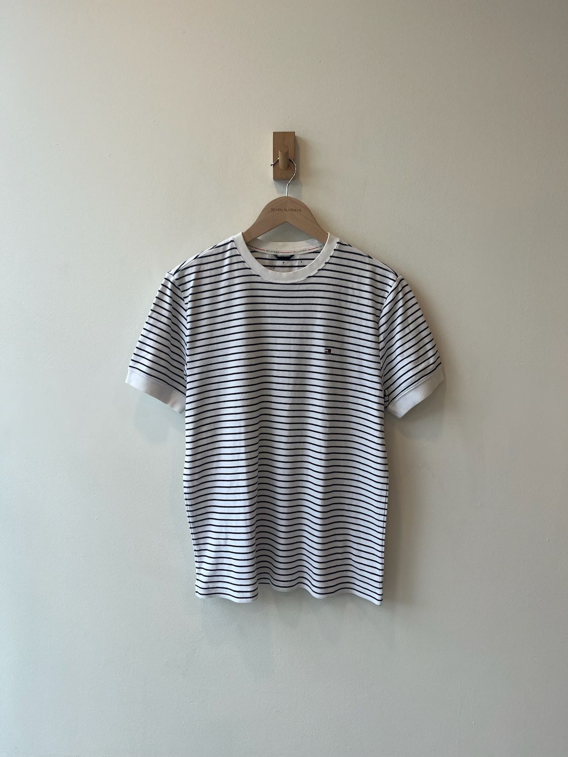 1A6 - Tommy Hilfiger Striped White Tee