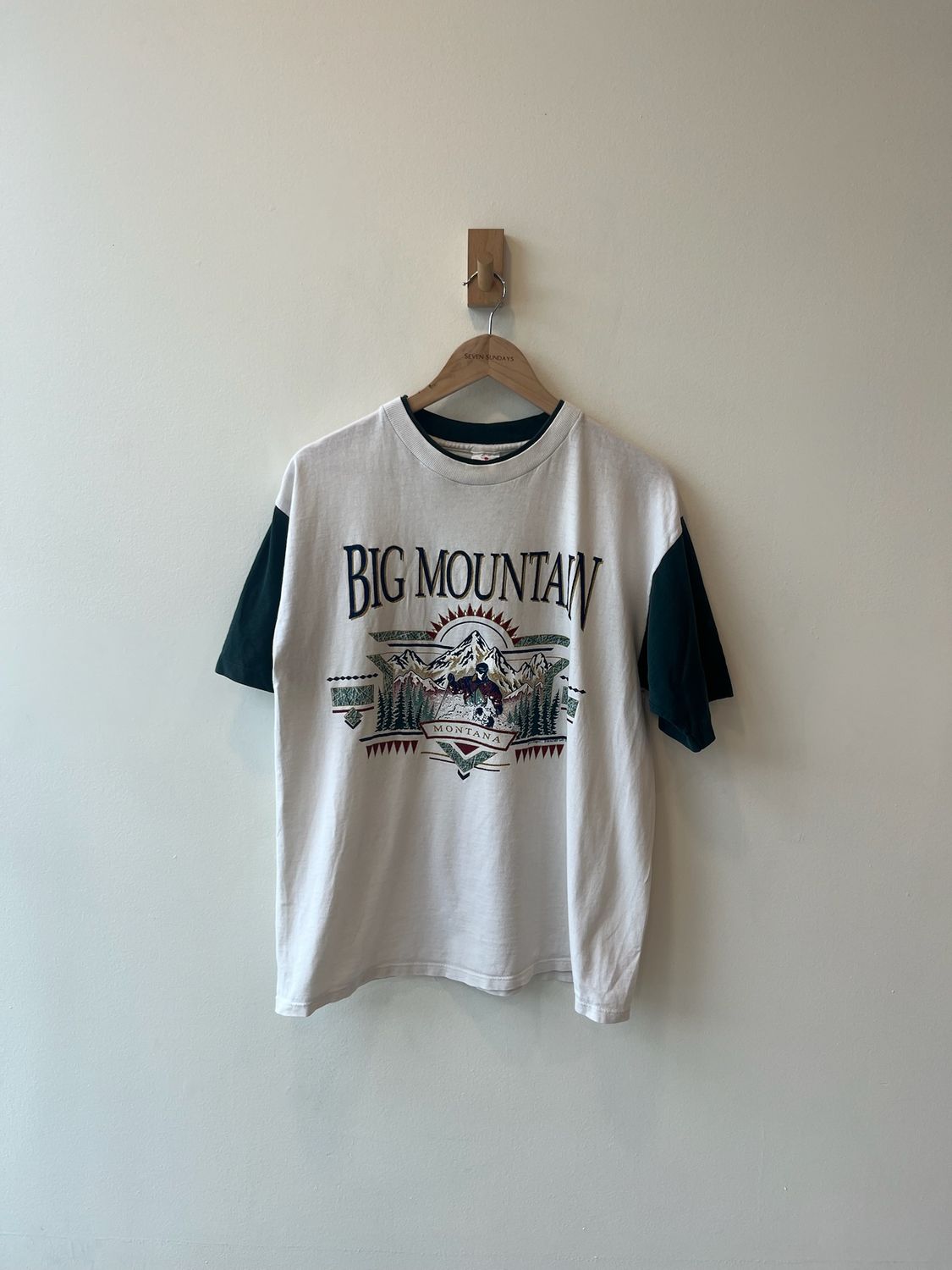 1A6 - Big Mountain Dbl Layer Collar Tee 90s 