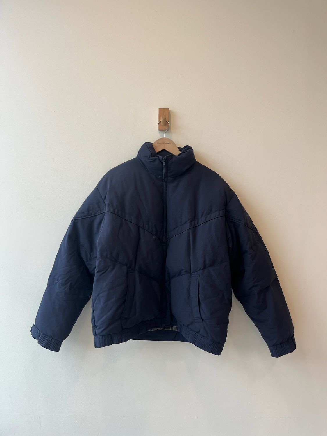 1A6 - Wrangler Navy Puffer Jkt