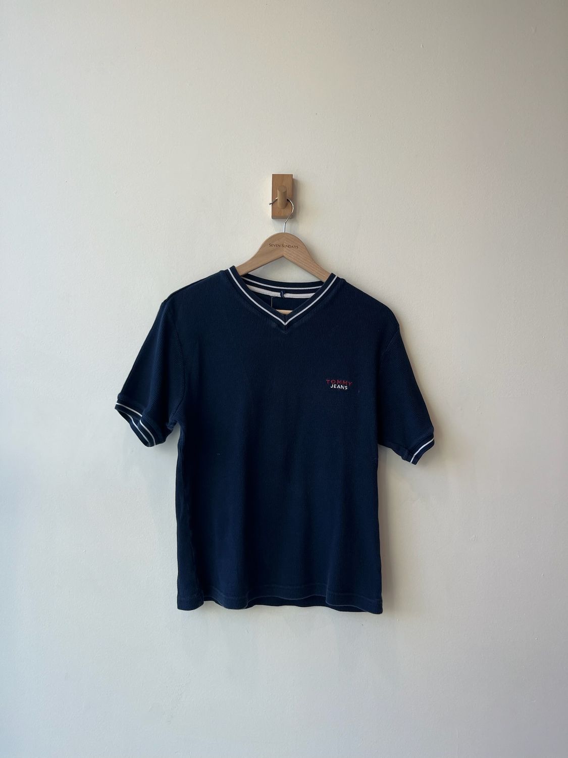 1A7 - Tommy Hilfiger Rib V Neck 90s 
