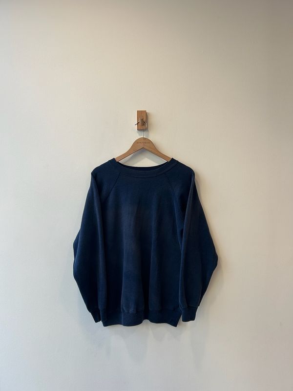 1A7 - Navy Blue Raglan Crew 90s