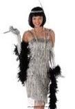 20's SILVER FLAPPER DRESS