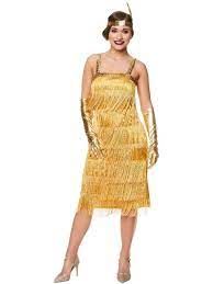  20's GOLD FLAPPER DRESS