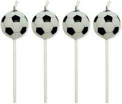 SOCCER MOLDED CANDLE SET