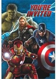 AVENGERS AGE OF ULTRON INVITE