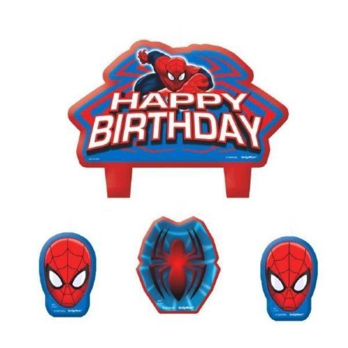 SPIDERMAN BIRTHDAY CANDLE SET