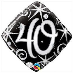 18IN 40 ELEGANT SPARKLE SWIRL