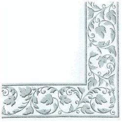 BN Napkin Silver Trim