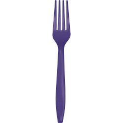 PRM PLST PURPLE FORKS 24CT
