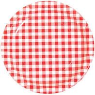 PLT9 SS 8CT RED GINGHAM