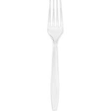 PRM PLST FORKS CLEAR 24CT
