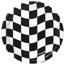 PLT7 8CT  BLACK/WHITE CHECKS