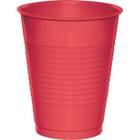CUP PL 16oz CORAL