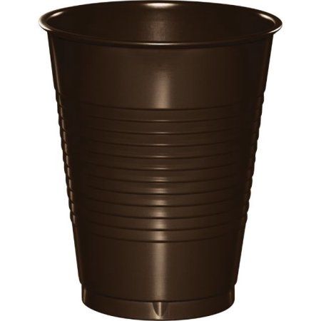 CUP PL 16oz CHOC BROWN