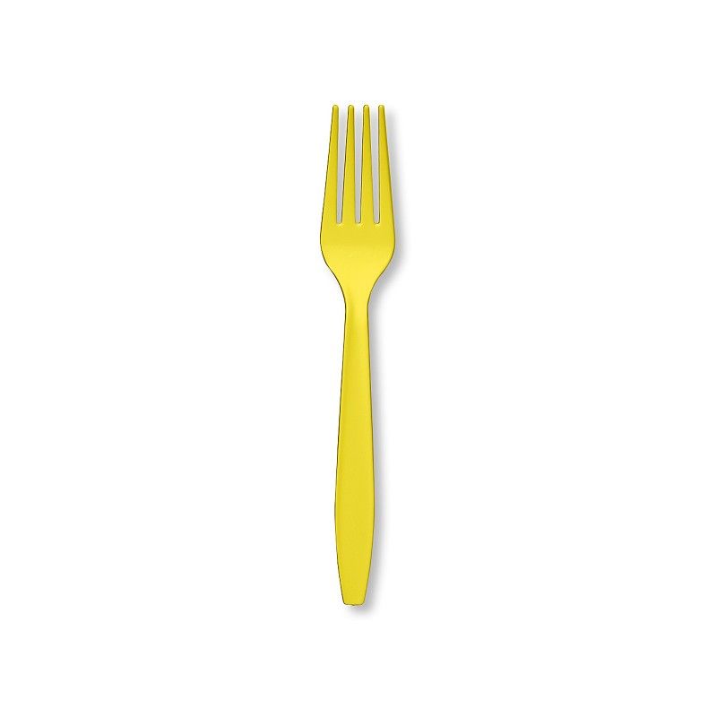 PRM PLST FORKS MIMOSA 24CT