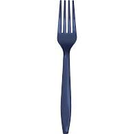 PRM PLST NAVY FORKS 24CT
