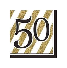 LN 3P BLK &amp; GLD 50TH 16CT