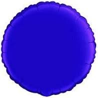 18IN  DARK BLUE ROUND - FLAT