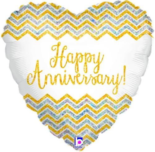 18IN CHEVRON ANNIVERSARY HOLO