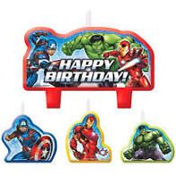 EPIC AVENGERS BIRTHDAY CANDLE SET