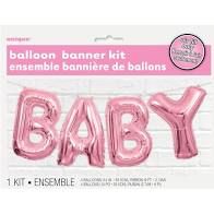BALLOON BNR "BABY" PINK