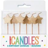 GOLD STAR PICK BDAY CANDLE