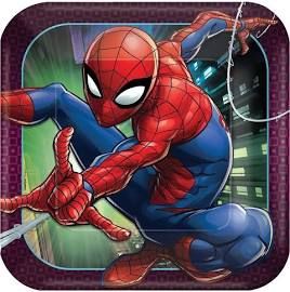PLT9 SQ SPIDER MAN WEBBED
