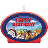 PAW PATROL BDAY CANDLE