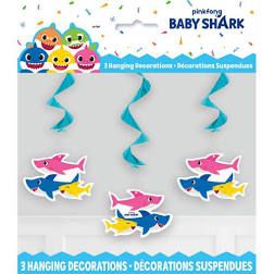 BABY SHARK HANGING DECORATIONS