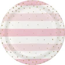 PLT9  PINK &amp; GOLD CELE 8CT