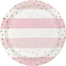 PLT7  PINK &amp; GOLD CELE 8CT