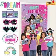 BARBIE BACKDROP WITH PROPS