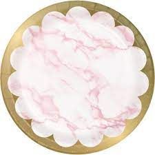 PLT7 FOIL PINK  MARBLE 8CT