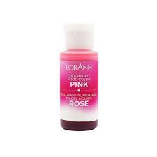 LORANN LIQ GEL COLOR PINK 1 OZ