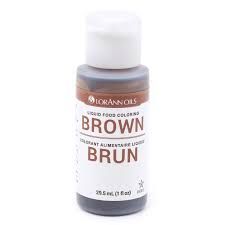 LORANN LIQ GEL COLOR BROWN 1OZ