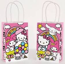 HELLO KITTY KRAFT BAG 8CT