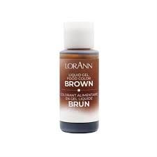 LORANN LIQ GEL COLOR BROWN 1OZ