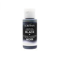 LORANN LIQ GEL COLOR BLACK 1OZ