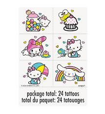 HELLO KITTY &amp; FRIENDS TATTOO SHEET 4CT