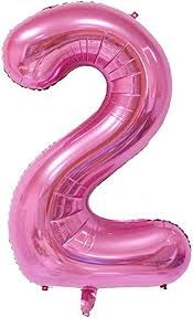 34IN FOIL PINK NUMBER 2