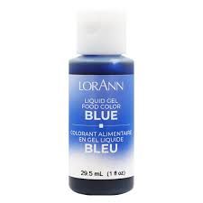 LORANN LIQUID GEL FOOD COLOR BLUE 1 OZ